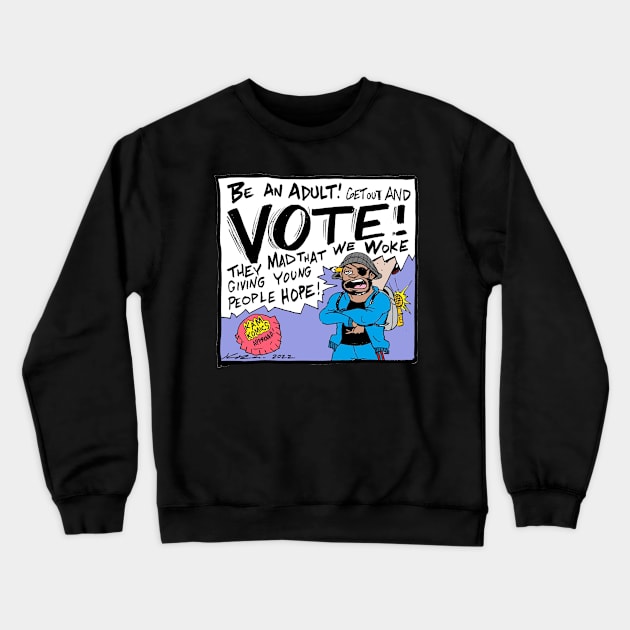 Kam Komics t shirt_1 Crewneck Sweatshirt by Kam Komics 